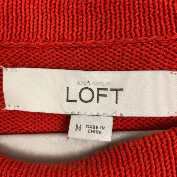 Ann Taylor Loft  Orange Button Boat Collar Button ShoulderSiz… - Picture 9 of 11